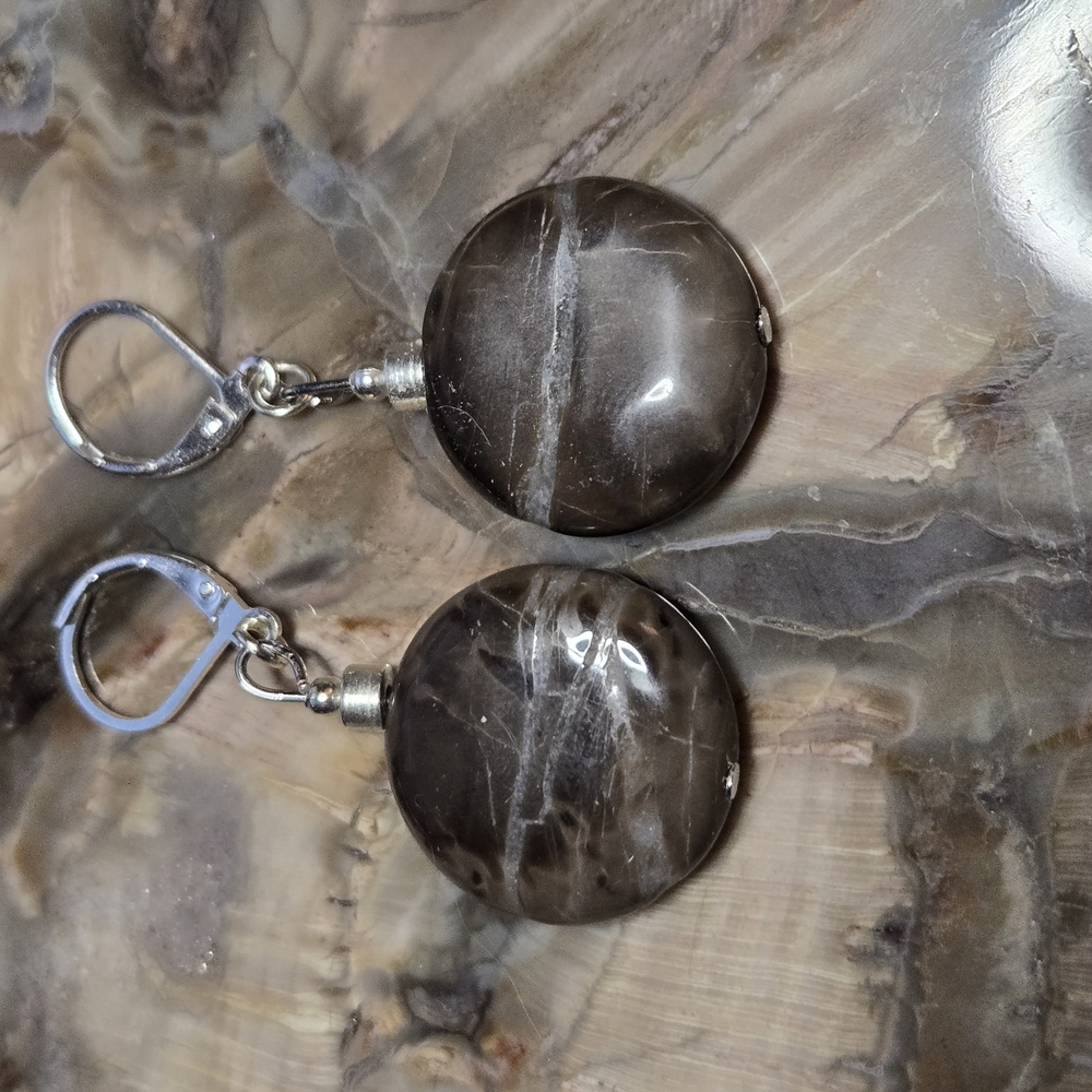 Elegant Polychrome Jasper Earrings